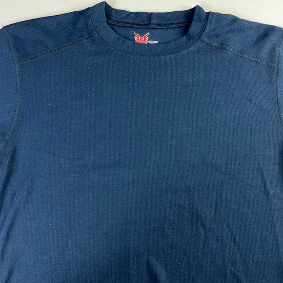 Drifire Mens Hrc 2 Activewear Long Sleeve Top Blue Crew Flame Resistant S New - Picture 4 of 9